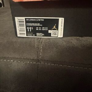 Jordan 12 Retro White and Gray Sneakers